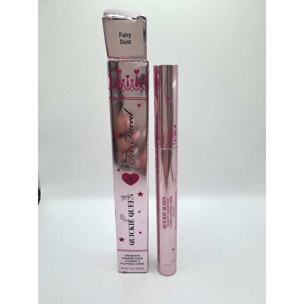 Too Faced Quickie Queen Cream Eye Shadow Stick Fairy Dust NIB